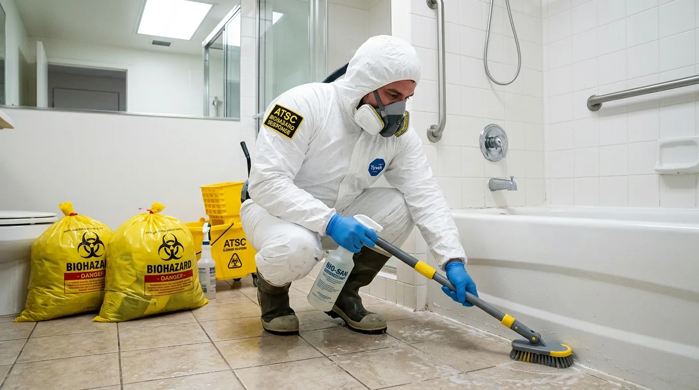 Decontamination equipment deployed for Blood Cleanup in Lindenhurst